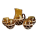 Amber glass and wicker lemonade service