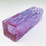 Vintage Textured Murano Glass Vase Tronchi, Italy, 1970s