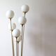 Italian Floor Lamp In Brass, Carrara and Opaline