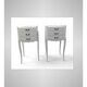 Pair of antique bedside tables