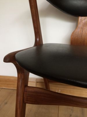 Cow hoorn chair by Louis Van Teeffelen for Awa 1950's