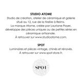 "Initial" SPOT x ATOME ceramic lamp pair - 2026 (Havana)