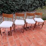 Fristho franeker set of 4 vintage scandinavian chairs from the 1960s