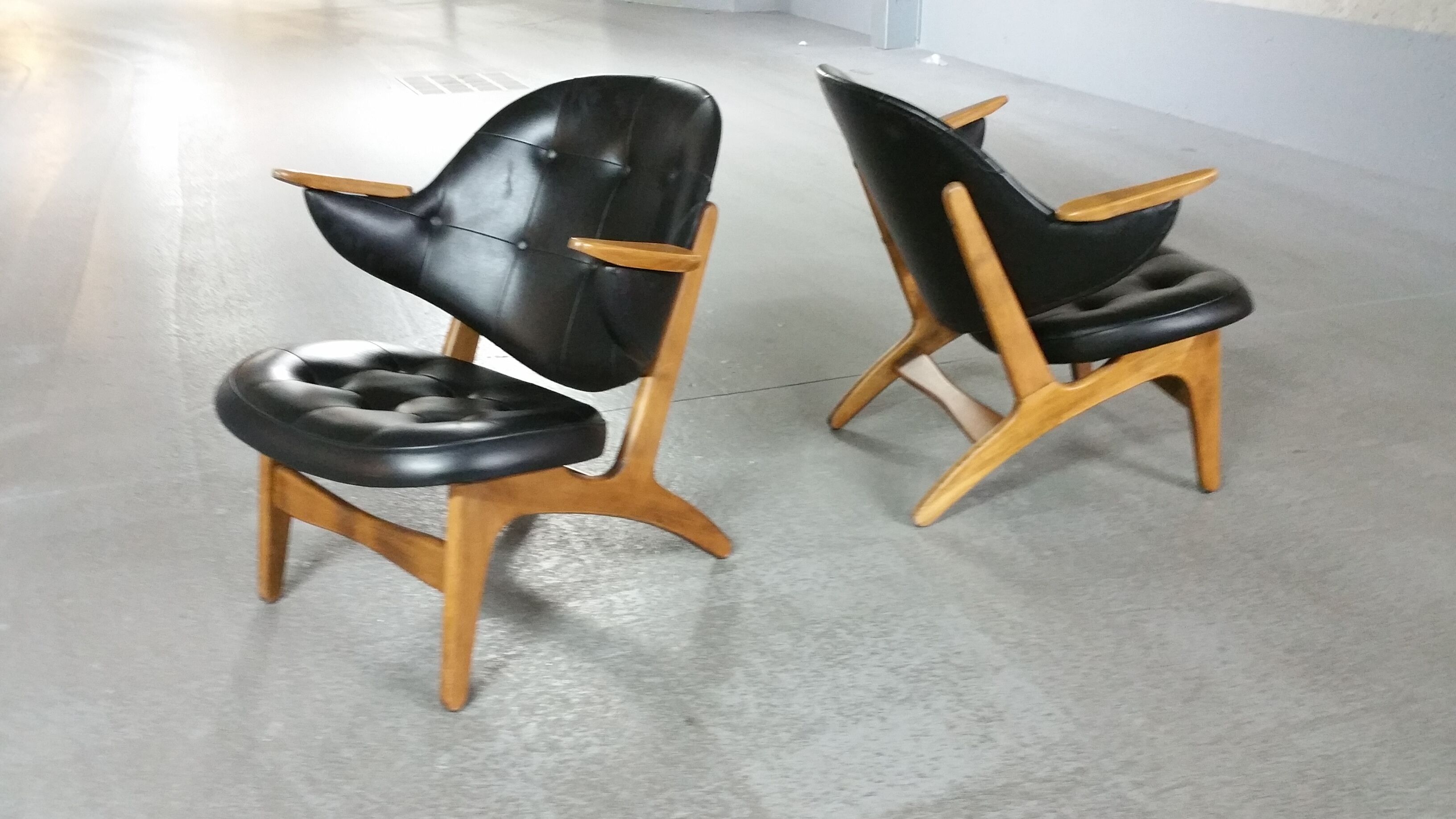 Chair cocktail Danish of Carl Edward Matthes Scandinavian vintage 50-60 years