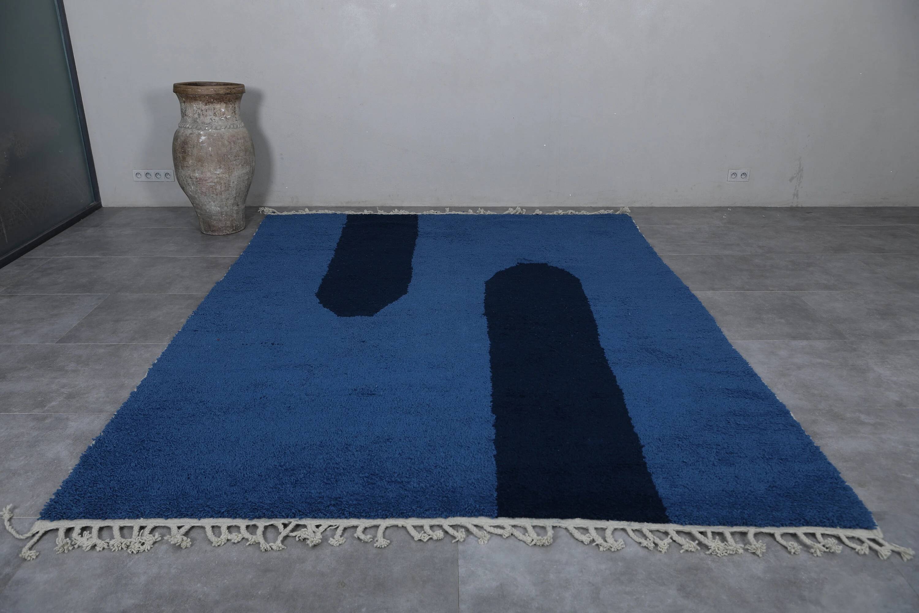 Moroccan handmade wool rug 3 x 2 m