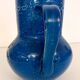 Handmade Rimini Blue Lacquered Ceramic Jug by Aldo Londi for Bitossi, Italy