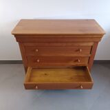 Cherry wood chest of drawers with four drawers