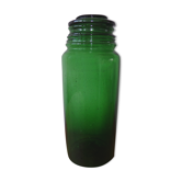 Antique green glass jar
