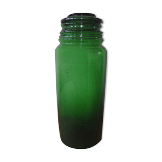 Bocal ancien en verre vert