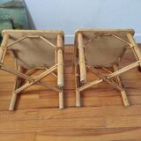 Rattan bedside tables