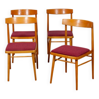 Set of 4 Czech chairs produced by Ton, 1970