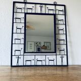 Mirror in ironwork of art