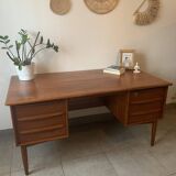 Danish Falster Teak Desk by Svend Madsen, 1960s