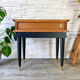 Chevet vintage style Art déco bois et laiton NF 125