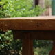Farm table on trestles, 178 cm x 68 cm
