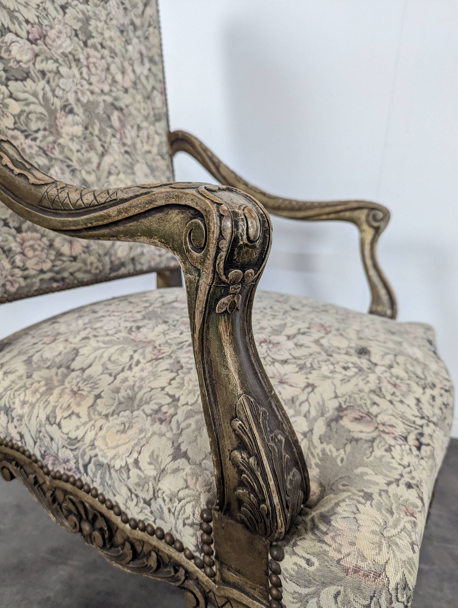 Pair of Regency style armchairs