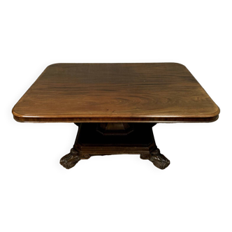 English mahogany target table Napoleon III period circa 1850-1860