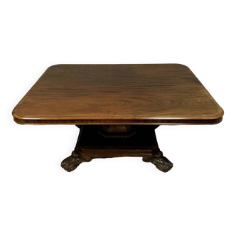 Table cible anglaise en acajou époque Napoléon III vers 1850-1860