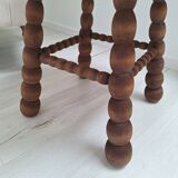 Table basse, bout de canapé à pieds bobines