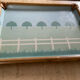 Vintage alpac tray in fiberglass and rattan