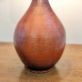 Red ceramic lamp by Jacques Ligner