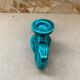 Antique vintage green ceramic candle holder