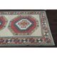 Vintage Turkish Oushak Handmade Wool Cotton Red Area Rug 150x218