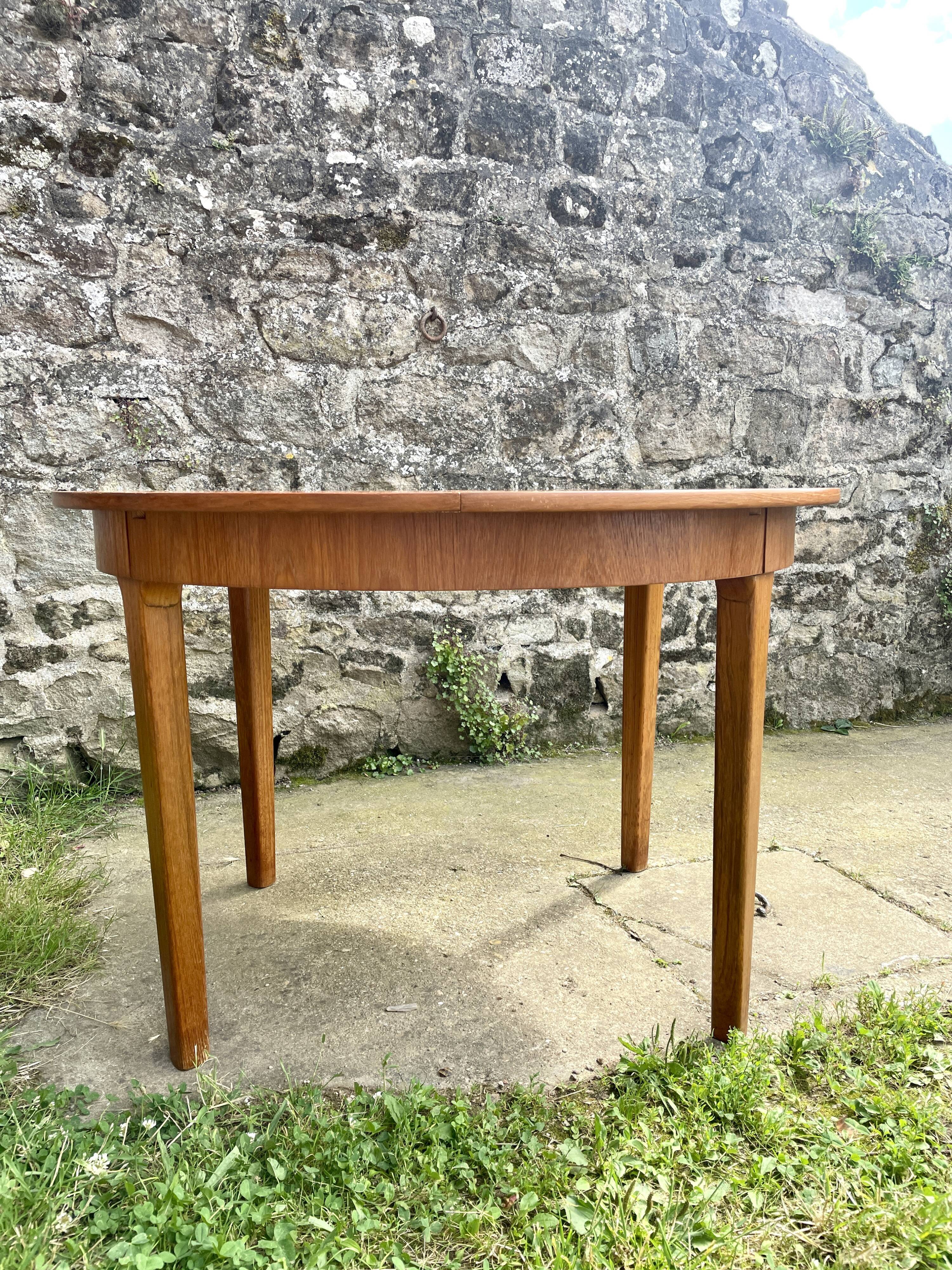 Scandinavian butterfly round table 1960