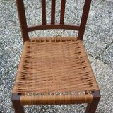 Renovated wicker-seated bistro chair