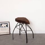 Piece of handcrafted sofa solid wood and wrought iron