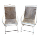 19th century garden armchairs