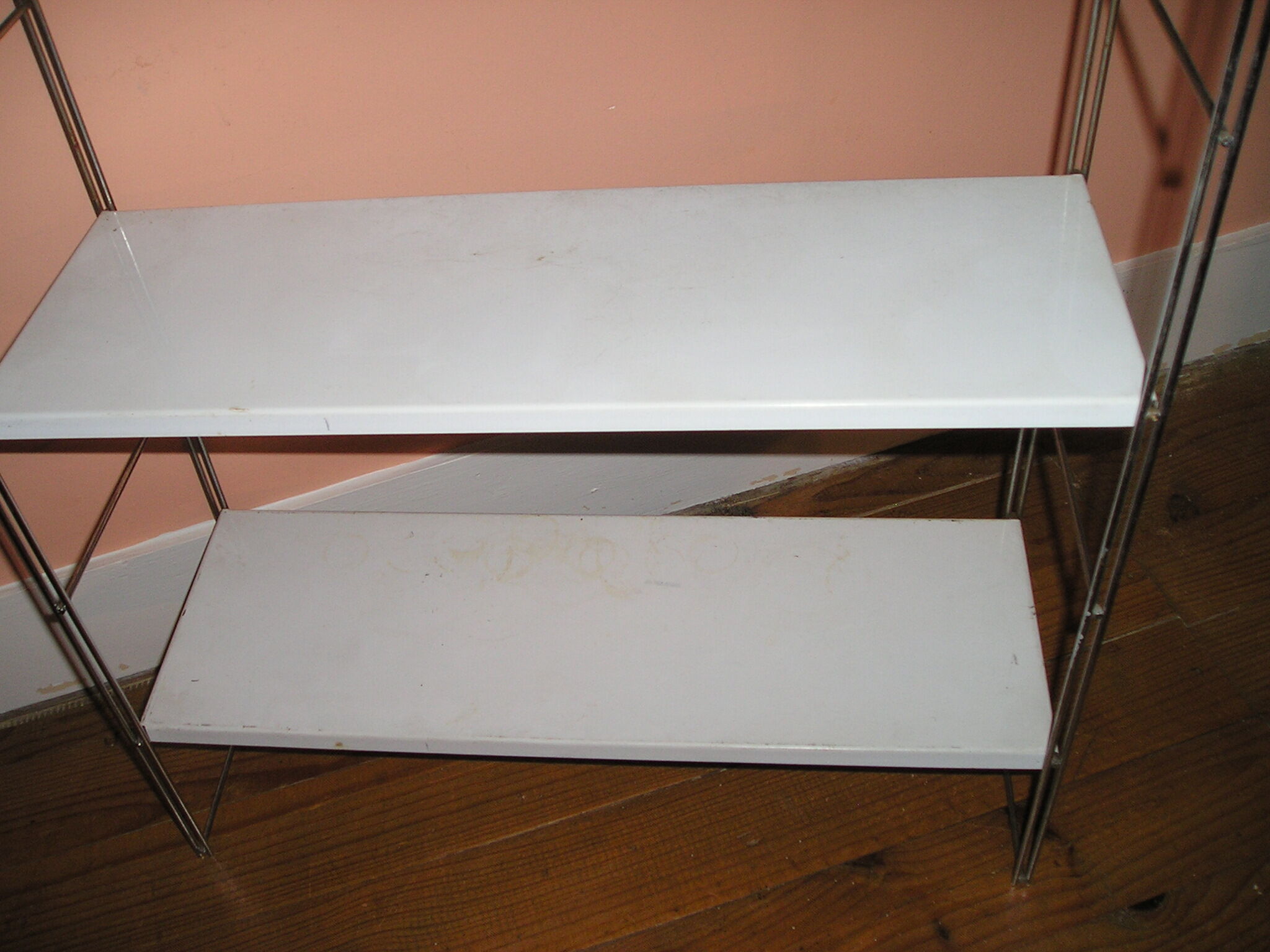 Wall shelf with 3 metal tablets Self for MOFP, 70s/80s