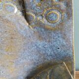 AP ceramic trinket tray with lace-like embroidery effect