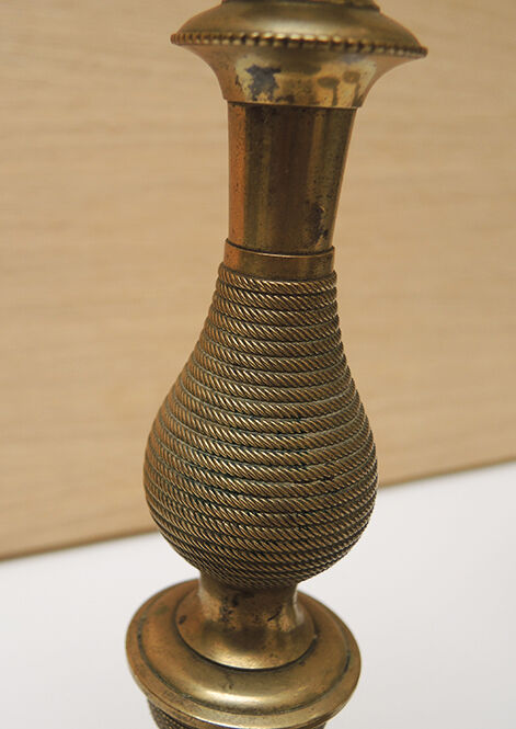 Set of 6 brass candlesticks