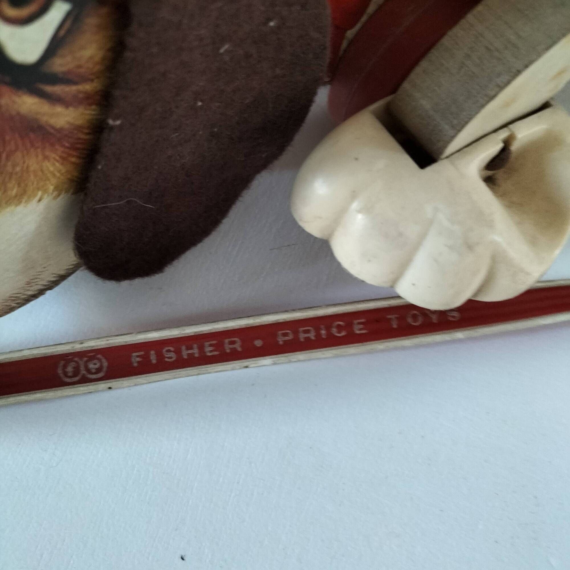 Fisher Price Snoopy wooden pull-along dog