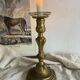 Large antique bronze candle holder 26 cm Louis XV style