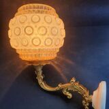 Large vintage wall sconces pair