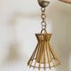Vintage rattan pendant light