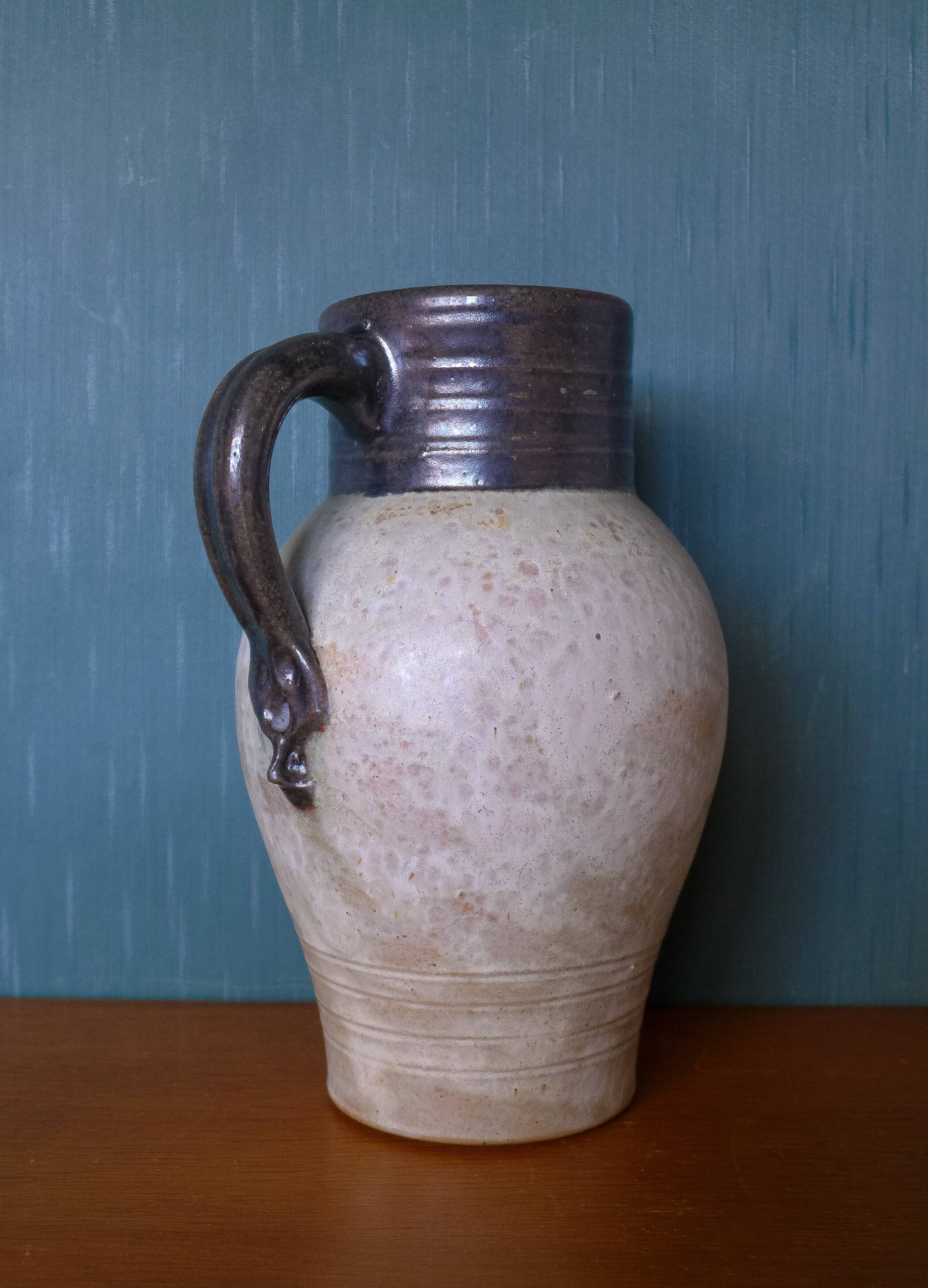 Vintage stoneware pitcher