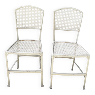 Chaises de jardin style Gustave Serrurier-Bovy