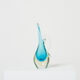 Set of two vases Sommerso glass of Murano 1970