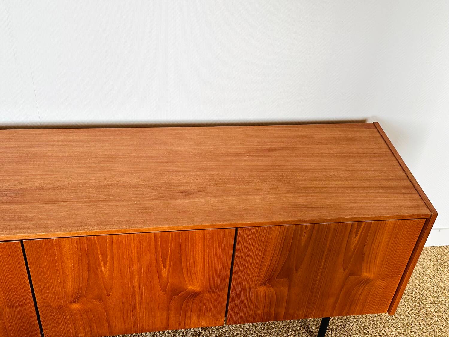 1960s minimalist Scandinavian teak sideboard