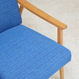 Pair of blue armchairs by Jiri Jiroutek for Interier Praha, 1960