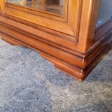 Louis Philippe cherry wood display case 180 cm
