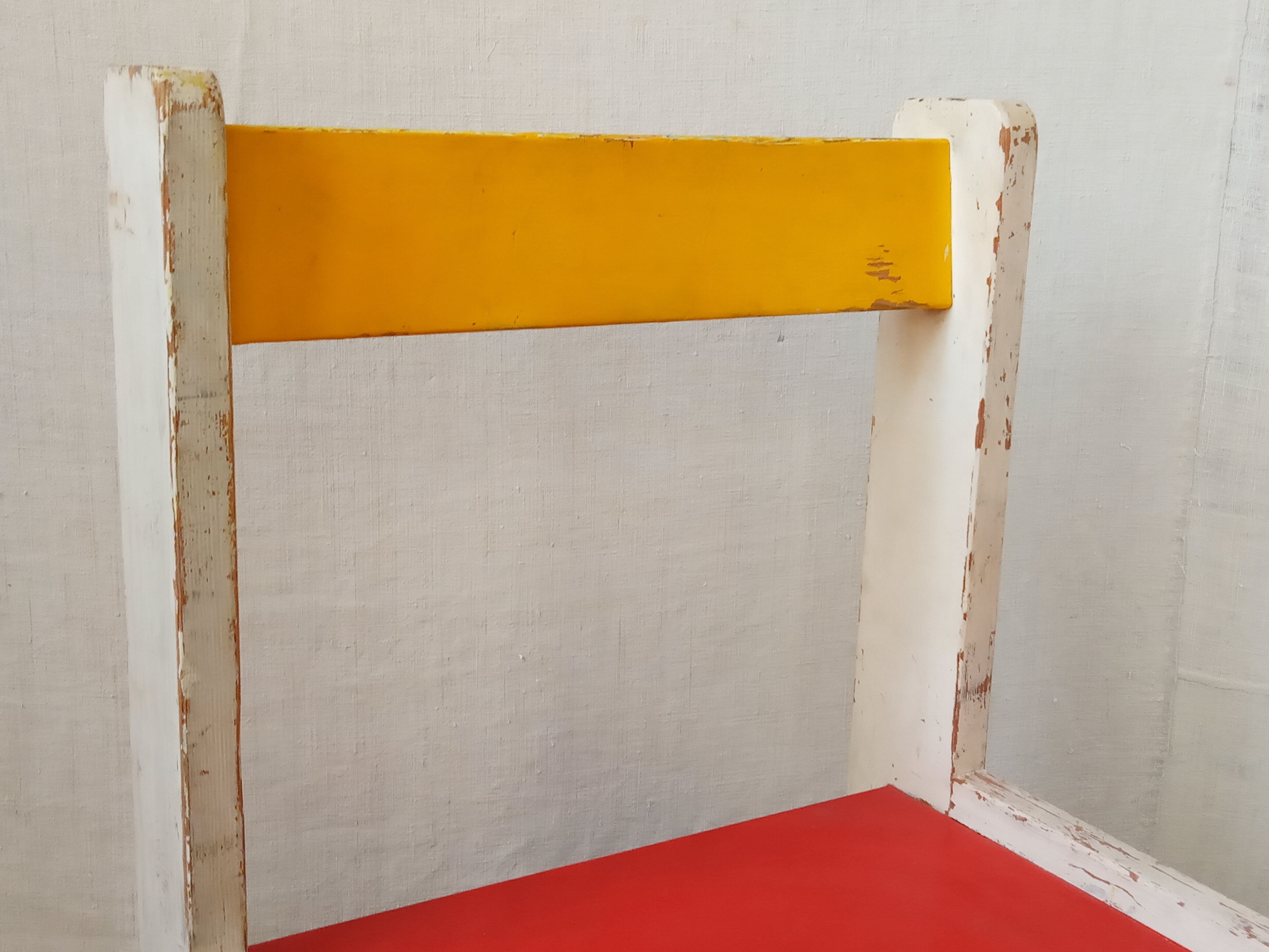 Painted wooden Bauhaus chair