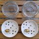 Set of 2 ceiling lights with a small bubble effect (L-0231)