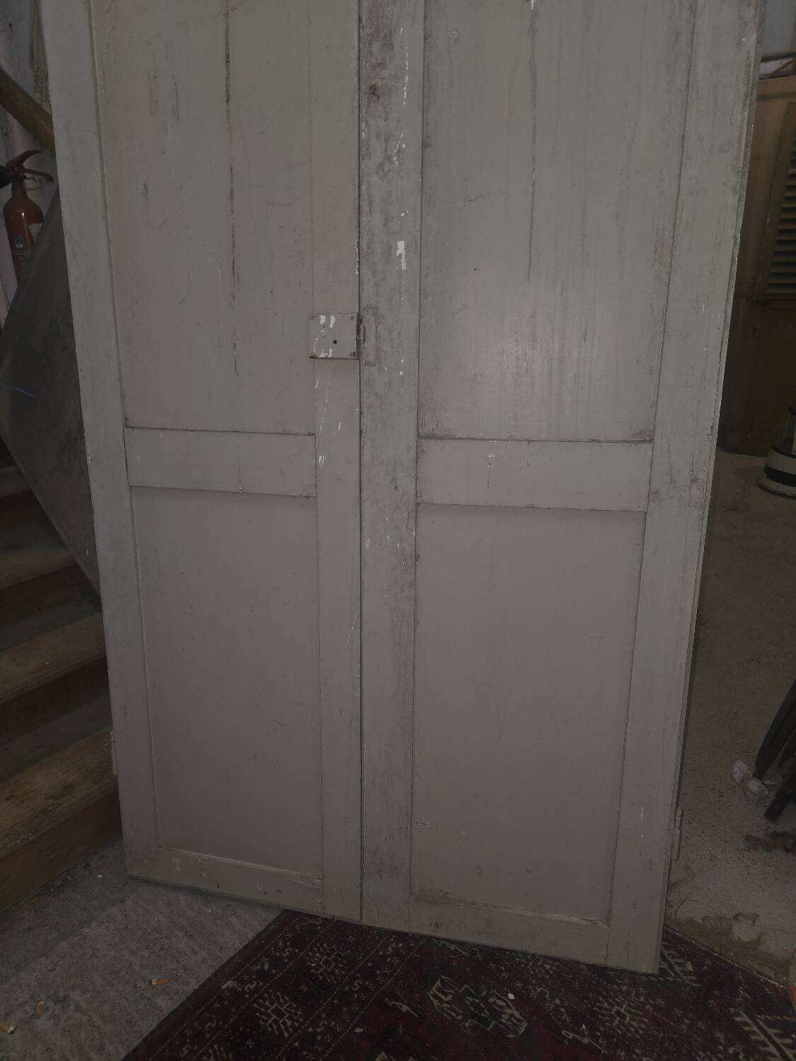 Anciennes portes double en sapin