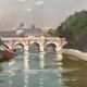 Painting signed Oil on canvas circa 1989 dimension: height -67cm- Length -73 cm-