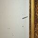Antique french neoclassical gold mirror with crown pine wood 117cm