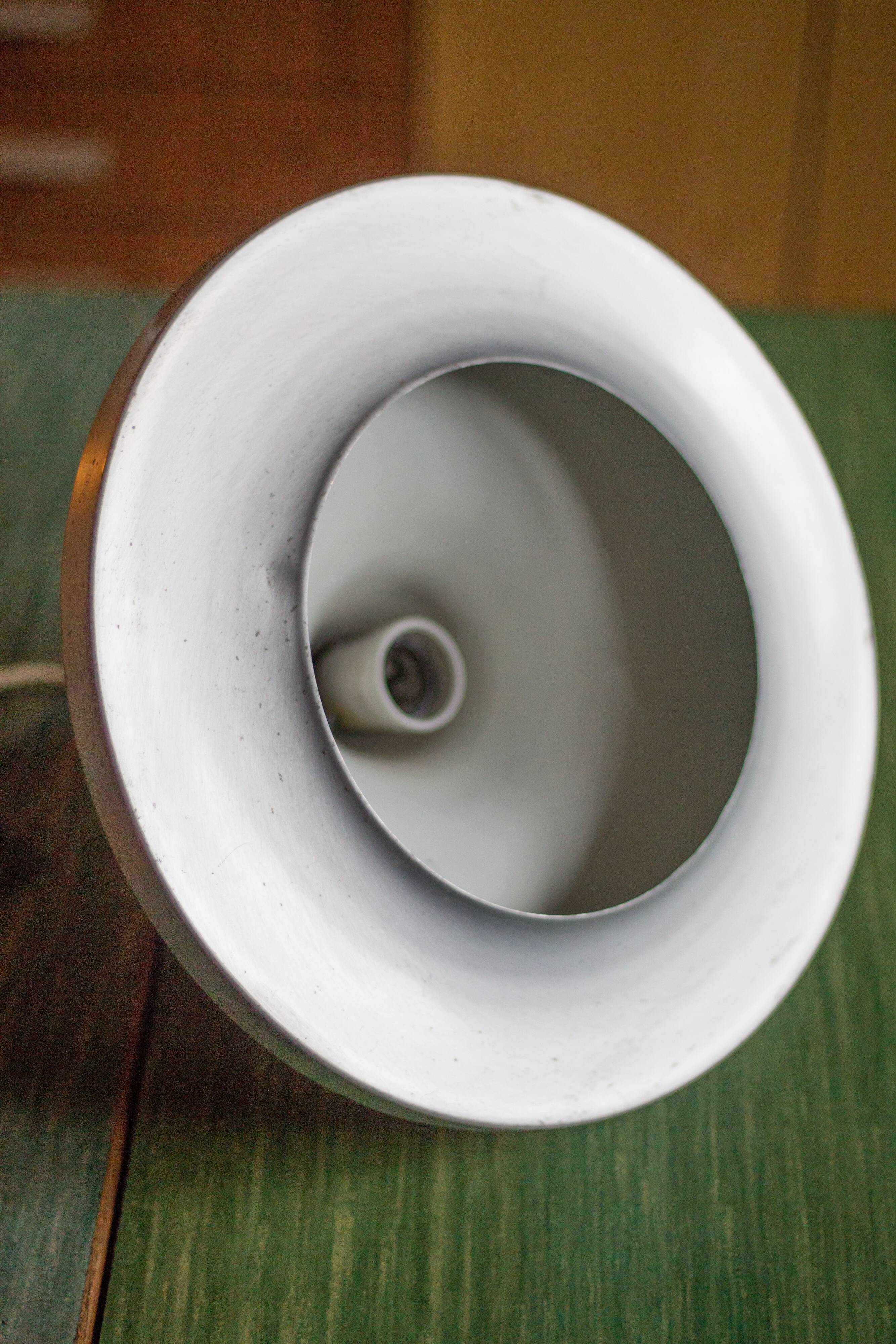 Space Age aluminum suspension, saucer suspension, vintage ceiling lamp, ceiling lamp